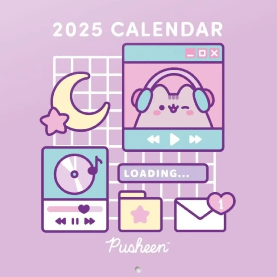Pusheen Month to View Square Calendar Official Product 2025 (Kalender, Calendar, Engelsk)