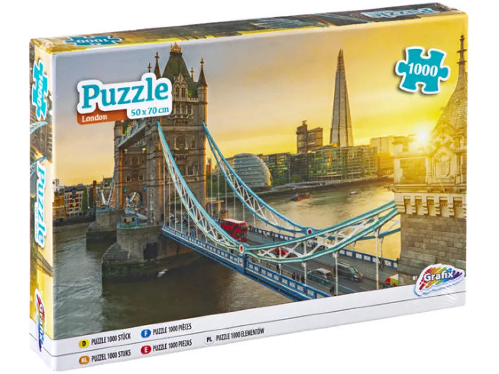Puslespil 1000 brikker - London: 50 x 70 cm (Spil, Dansk)