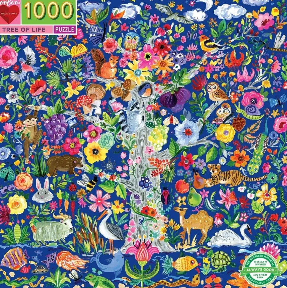 Puslespil 1000 brk - Livets træ eeBoo (Spil)