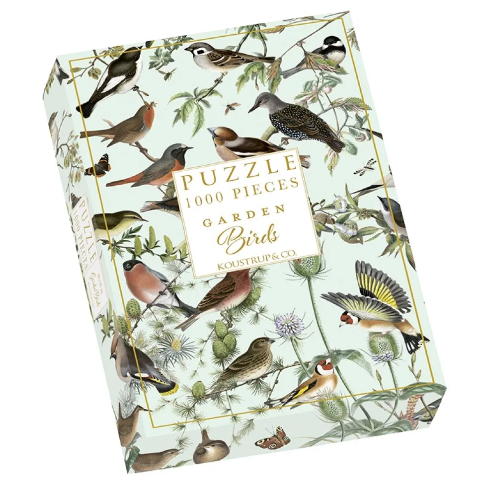 PUSLESPIL – Garden Birds – Havens fugle – 1000 brikker (Spil, Dansk)