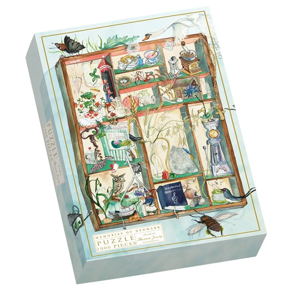 PUSLESPIL – Memories of Denmark – Theresa Jessing – 1000 brikker (Spil, Dansk)