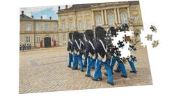 Puslespil med dansk motiv - Amalienborg Slotsplads - 1000 brikker (Spil)