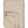 Quilt malva m/hvide og gule blomster