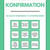 Samtalekort til konfirmation - grøn: 100 sjove spørgsmål til konfirmanden (Ebog, pdf, Dansk) af Lou Noire