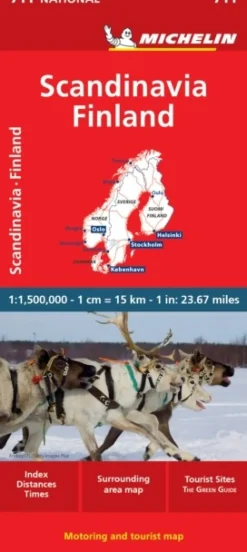 Scandinavia & Finland - Michelin National Map 711: Map (Sheet map, folded, Engelsk) af Michelin