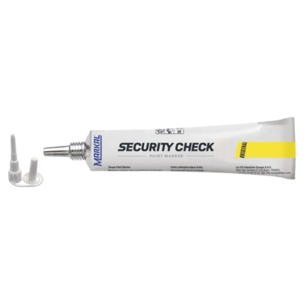 Security Check Paint marker yellow (Kontorartikler)