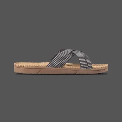 Shangies: Black stripes - WOMAN#1 (Sandal, Women#1, Black stripes)