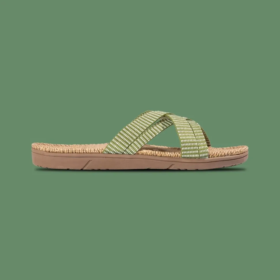 Shangies: Green leaves - WOMAN#1 (Sandal, Women#1, Green leaves)