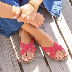 Shangies: Raspberry red - WOMAN#1 (Sandal, Women#1, Raspberry red)