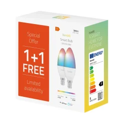 Smart Bulb 4.5W RGB & CCT (E14) V2, Promo Pack (IT/IT-tilbehør)