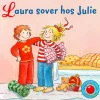 Snip Snap Snude: Laura sover hos Julie - KOLLI á 12 stk. - pris pr. stk. ca. kr. 14,9... (Bog, Paperback, Dansk)