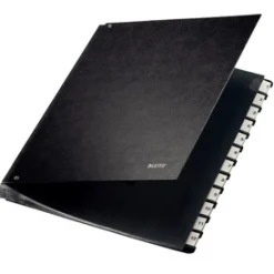 Sorteringsmappe 1-12 A4 sort (Kontorartikler)