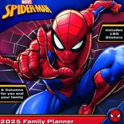 Spider-Man 2025 Family Planner Calendar (Kalender, Calendar, Engelsk)