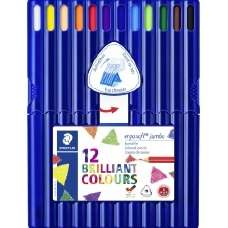 Staedtler Triplus Farveblyant staedtler ergosoft jumbo 12 ass. (Skriveredskaber)