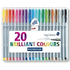Staedtler Triplus Farvetuscher fineliner 20 stk (Skriveredskaber)