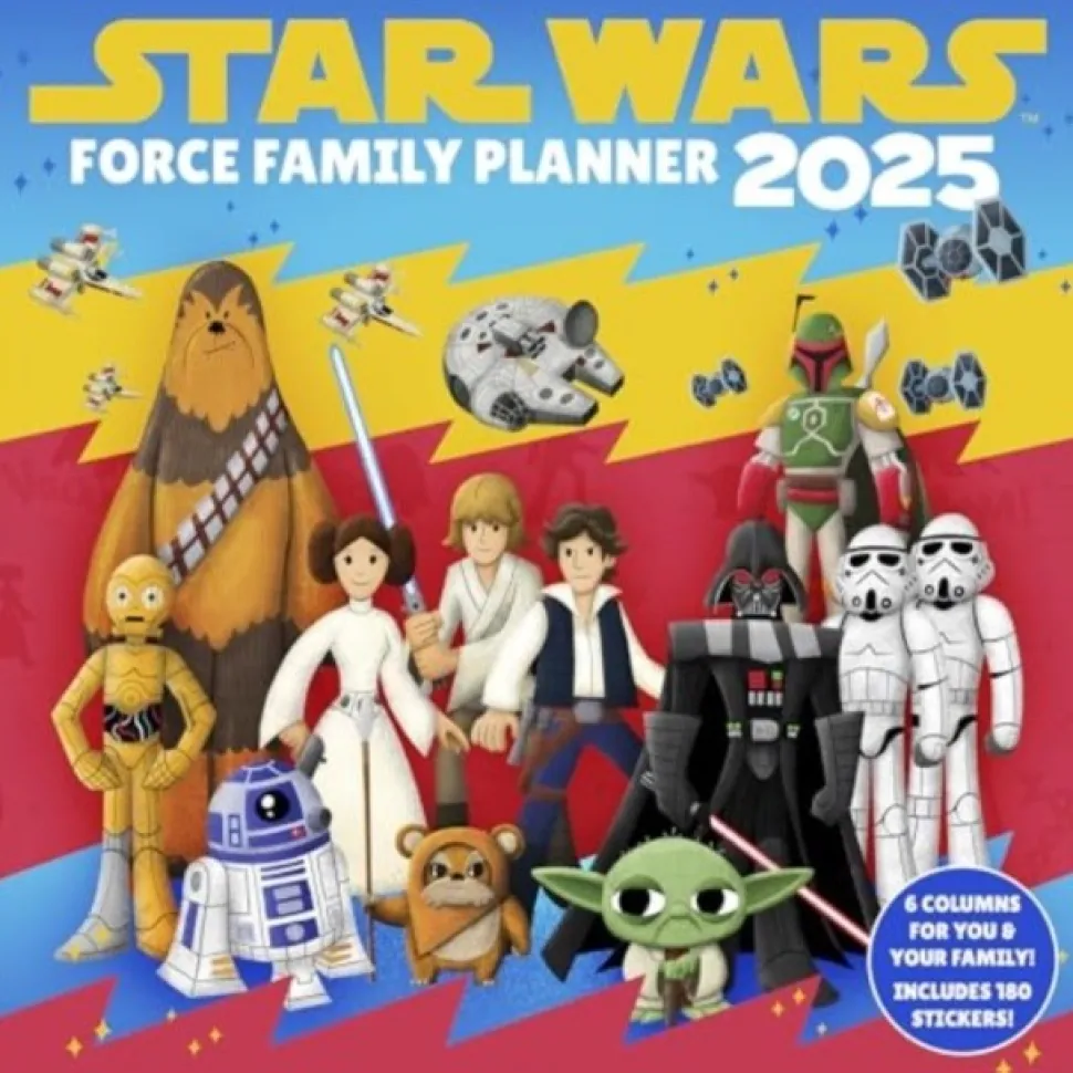 Star Wars (Force) 2025 Family Planner Calendar (Kalender, Calendar, Engelsk)