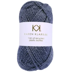 Steel Grey - Recycled Bottle Yarn 3011 - KK - økologisk garn fra Karen Klarbæk
