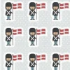 Stickers: Garder med flag (Klistermærker)