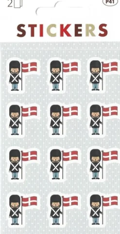 Stickers: Garder med flag (Klistermærker)