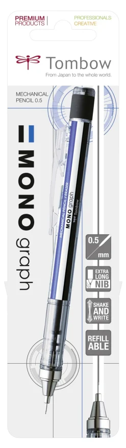 Stiftblyant Tombow MONO graph 0,5 hvid blister (Kontorartikler)