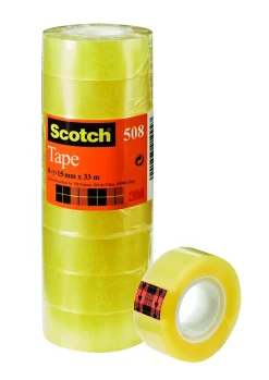 Tape Scotch 508 15mmx33m tårn klar (10) (Kontorartikler)