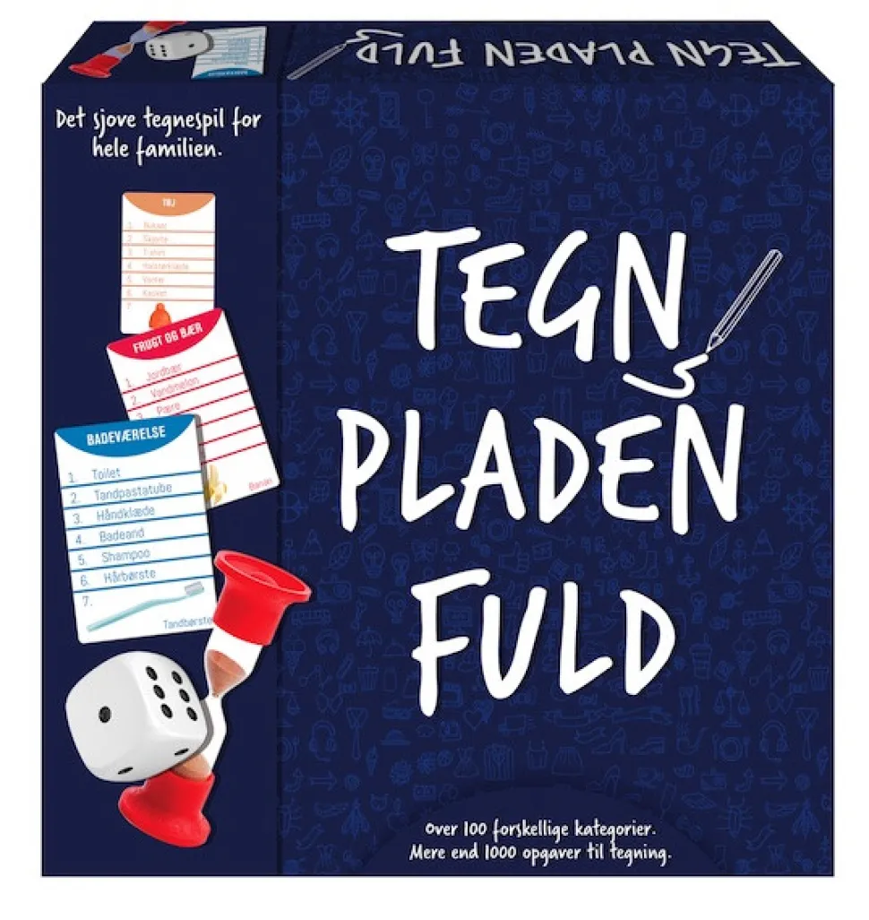Tegn Pladen Fuld (spil, spil, dansk)
