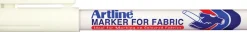 Tekstilmarker Artline hvid 1-blister (Kontorartikler)