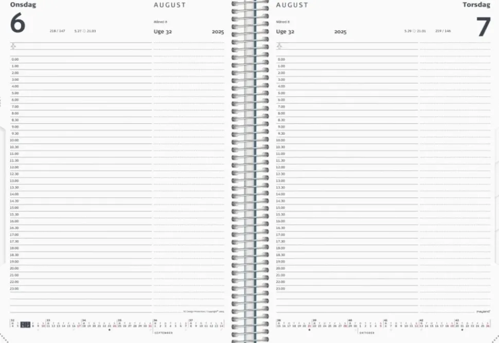 Timekalender trend soft touch 2025 (Kalender, Dansk)
