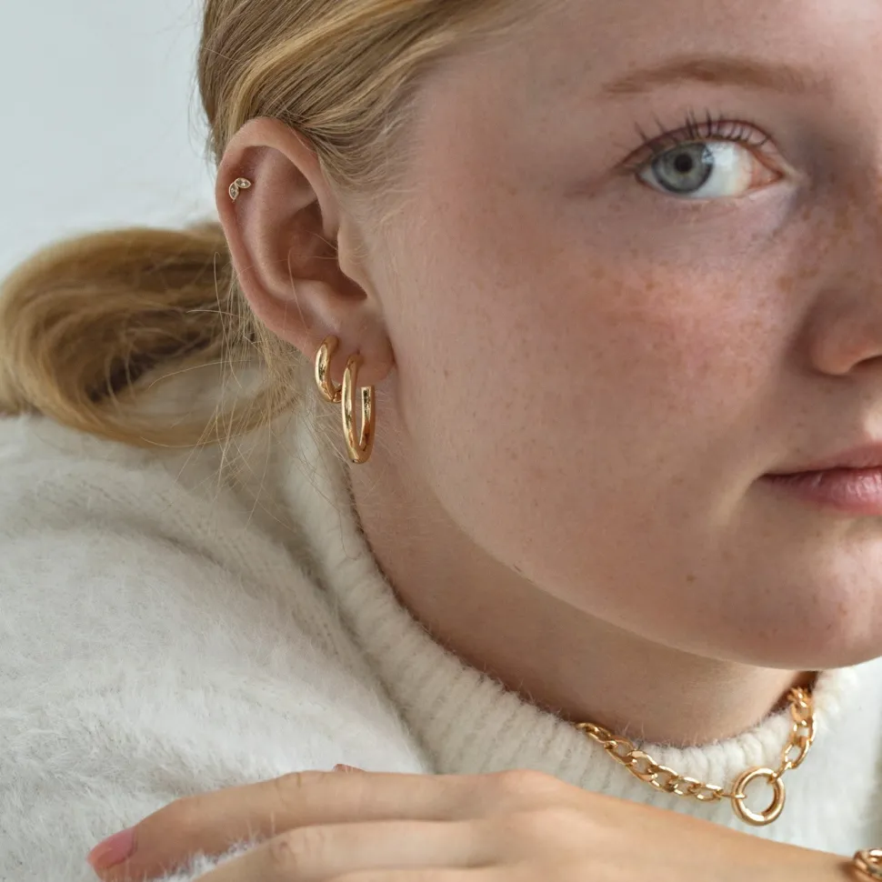 Timi of Sweden: Basic Medium Hoop (Smykke, Earrings)