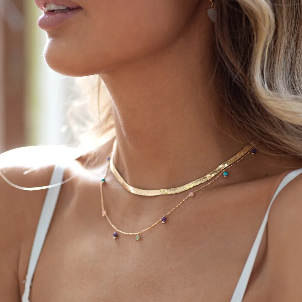 Timi of Sweden: Colorful Precious Stone Necklace (Smykke, Necklace)