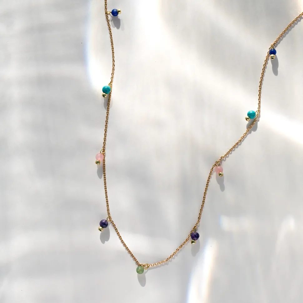 Timi of Sweden: Colorful Precious Stone Necklace (Smykke, Necklace)