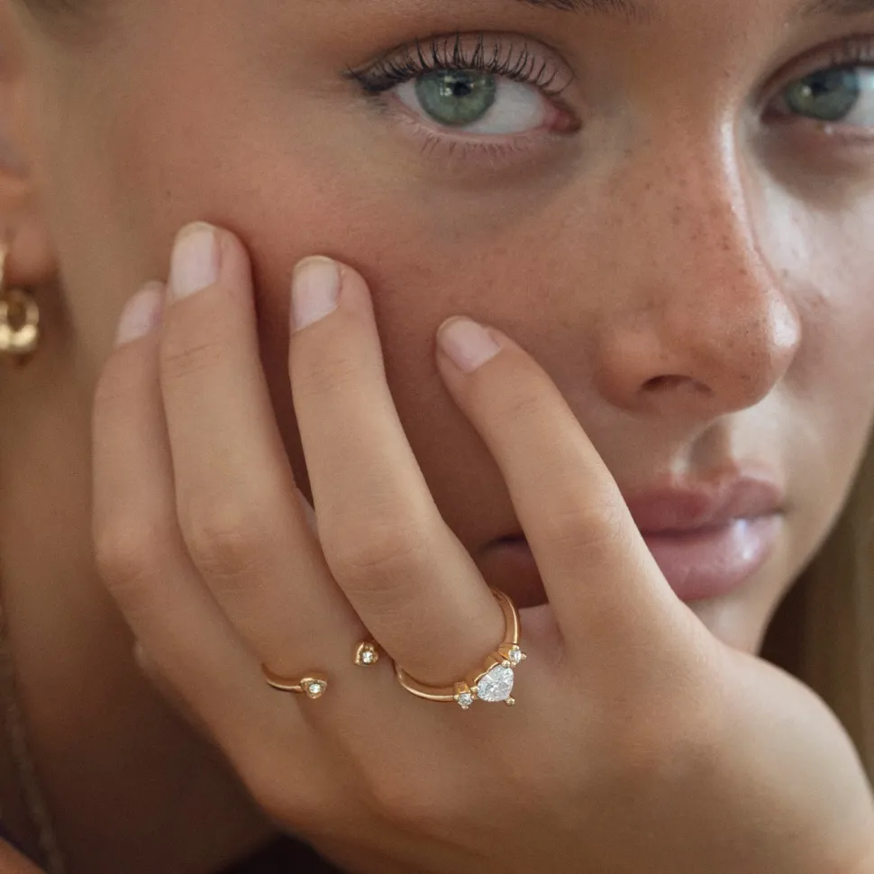 Timi of Sweden: Crystal Heart Ring (Smykke, Rings)