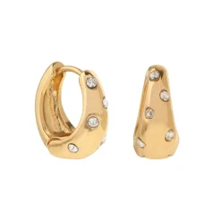 Timi of Sweden: Crystal Spotted Hoop (Smykke, Earrings)