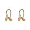 Timi of Sweden: Delicate Leaf Earrings - Gold (Smykke, Earrings)