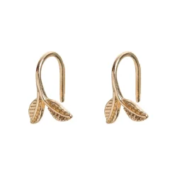 Timi of Sweden: Delicate Leaf Earrings - Gold (Smykke, Earrings)