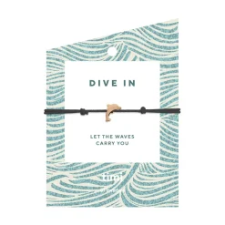 Timi of Sweden: Dolphin Stretch Br. Gold - Black (Smykke, Necklace)