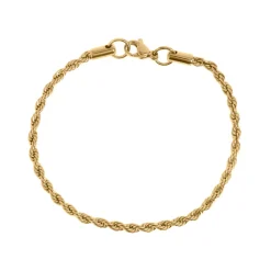 Timi of Sweden: Eden - Twisted Chain Bracelet Stainless Steel - Gold (Smykke, Bracelets)