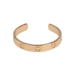Timi of Sweden: Engraved Hearts Ring - Gold (Smykke, Rings)