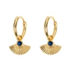 Timi of Sweden: Fan with Crystal Hoop Earring (Smykke, Earrings)
