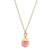Timi of Sweden: Goddess Necklace, Gold - Cherry Quartz (Smykke, Necklace)