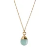 Timi of Sweden: Goddess Necklace, Gold - Amazonite (Smykke, Necklace)