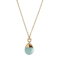 Timi of Sweden: Goddess Necklace, Gold - Amazonite (Smykke, Necklace)
