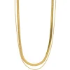 Timi of Sweden: Ivy - Double Snake Chain Necklace Stainless Steel - Gold (Smykke, Necklace)