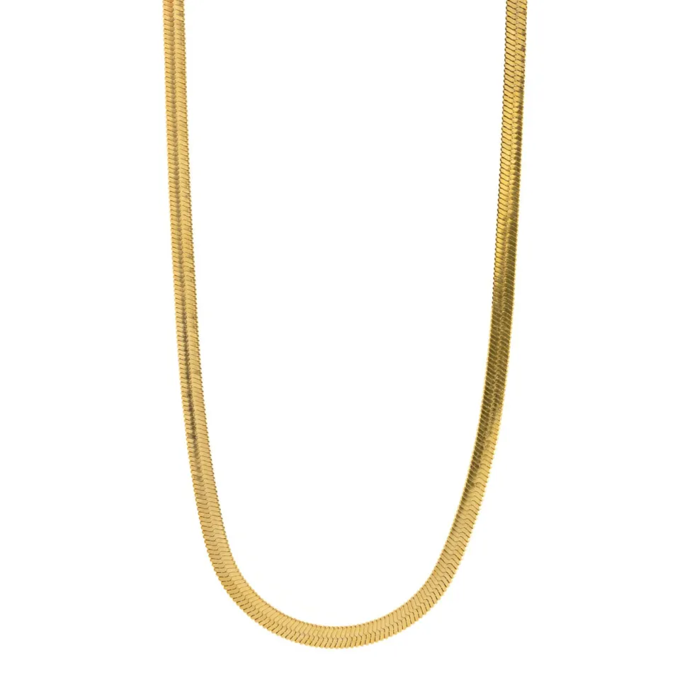 Timi of Sweden: IVY Snake Chain Necklace Stainless Steel - Gold (Smykke, Necklace)