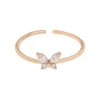 Timi of Sweden: Leah - White Crystal Butterfly Ring (Smykke, Rings)