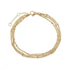 Timi of Sweden: Mika - Triple Chain Bracelet Stainless Steel - Gold (Smykke, Bracelets)