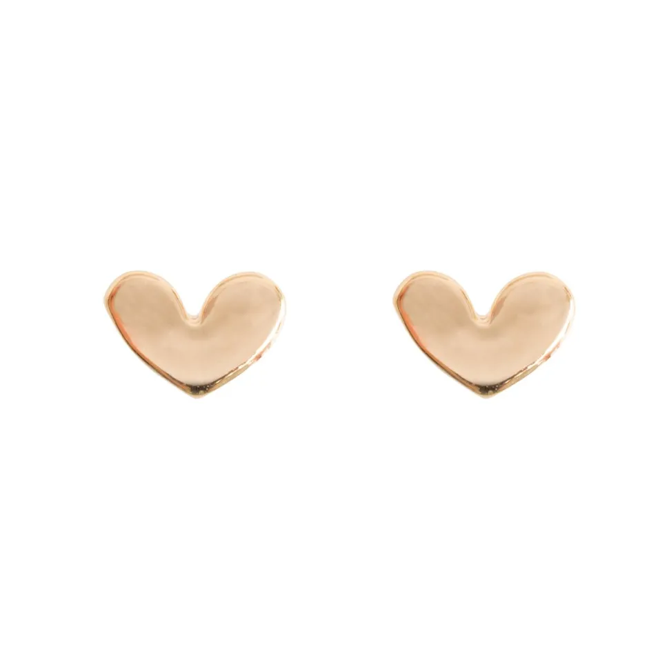 Timi of Sweden: Petite Heart Stud Earring - Gold (Smykke, Earrings)