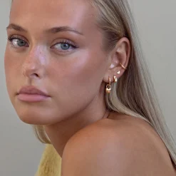 Timi of Sweden: Petite Heart Stud Earring - Gold (Smykke, Earrings)