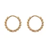 Timi of Sweden: Ruby - Bubbly Huggie Hoop Earrings Gold (Smykke, Earrings)