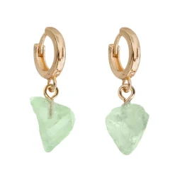 Timi of Sweden: Semi Precious Hoop Earrings - Amazonite (Smykke, Earrings)